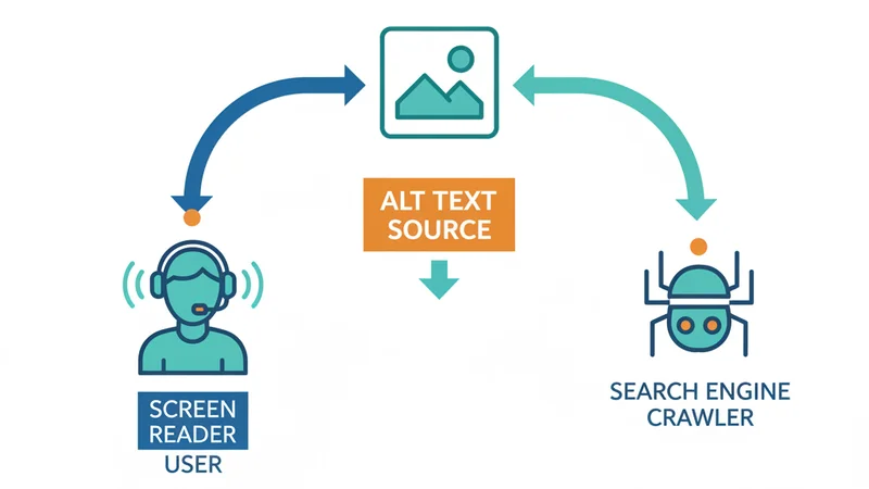 How alt text serves two audiences — screen reader users and search engine crawlers
